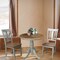 International Concepts Round 30 in Rd Top Pedestal Table, 2 San Remo Chairs, Hickory/Stone, 30 in W, 30 in L, 29.1 in H K41-30RT-C10-2 - alternate 2